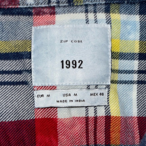 plaid flannel T-shirt - Picture 3 of 3